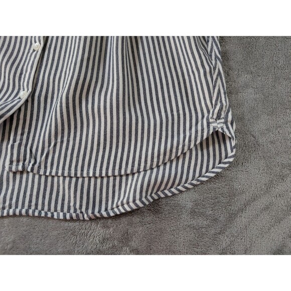 Madewell Gabriel Stripe Shirt Womens XXS Black White Button Up Short Sleeve - Picture 4 of 9